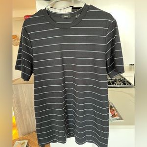 Theory Striped Navy T-Shirt
